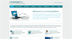 Desktop Screenshot of einvoicingbasics.co.uk