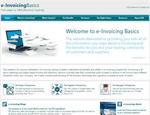 Tablet Screenshot of einvoicingbasics.co.uk